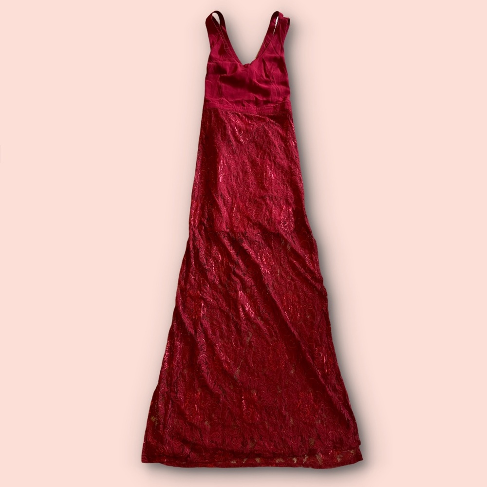 Red gown
